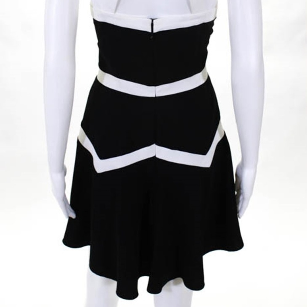 Parker Black and White Swing Dress